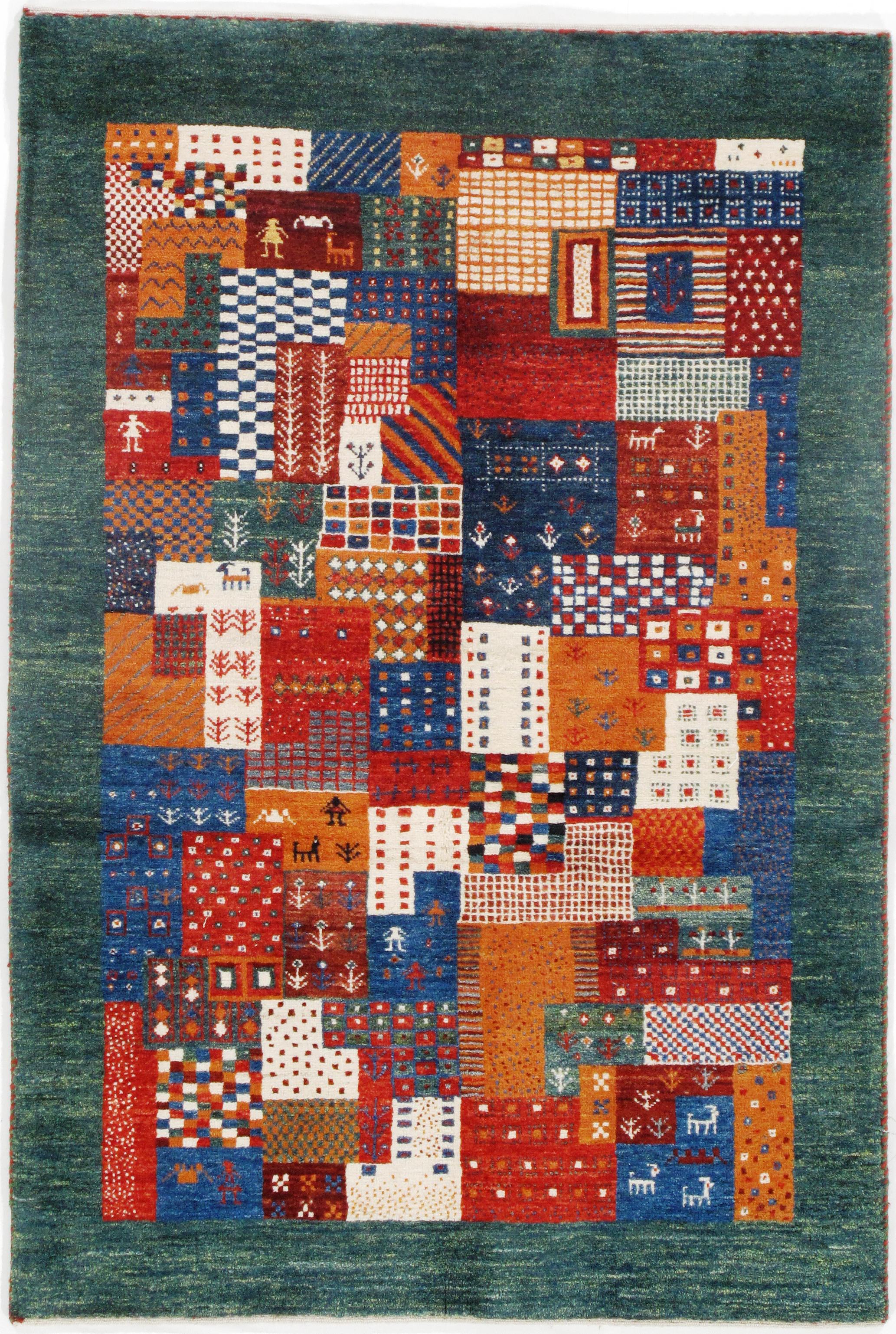 Multi Color Genuine Persian Gabbeh 3' X 5'