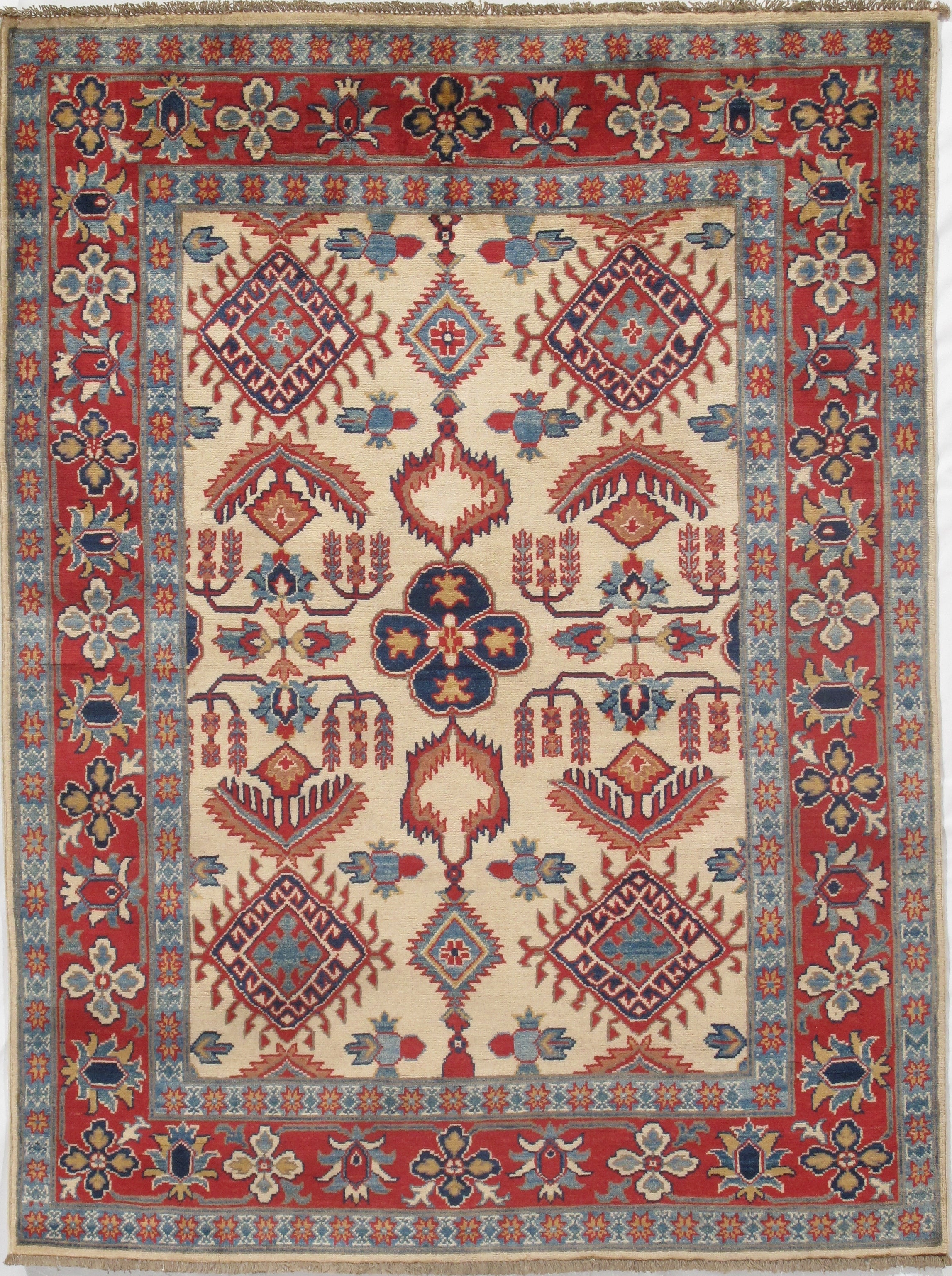 Ivory Fine Kazak 5' X 6'6"