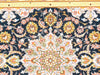 Navy Persian Isfahan Silk & Korker Wool 3' X 4'