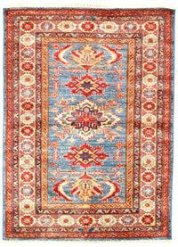 L blue Pak Super Kazak Lamb's Wool 3' X 5'