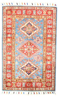 Blue Super fine Kazak 2'9" x 4'2"