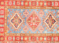 Blue Super fine Kazak 2'9" x 4'2"