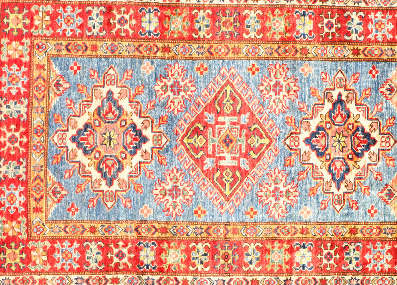 Blue Super fine Kazak 2'9" x 4'2"