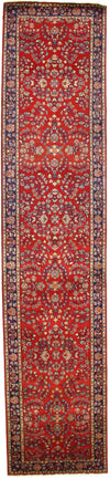 Red Sarouk Runner 2'.6''x 12'