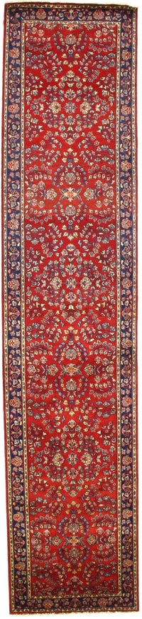 Red Sarouk Runner 2'.6''x 12'