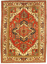 Rust Persian Heriz rug 8' x 11'.2''