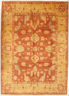 Rust Original Turkish Oushak Design 9' X 12'