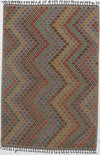 Multi color Flat weave kilim 6' 6'' X 9' 9''