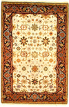 Ivory color fine Hand knotted Mahal design 4' X 6'