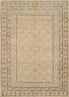 Ivory fine Hand Knotted Khotan 8' X11'