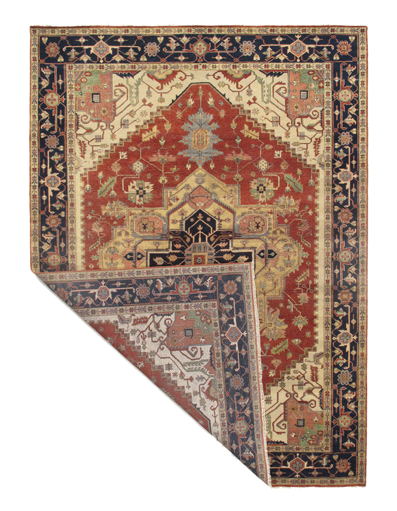 Rust Persian Serapi P-10B design 9' x 12'