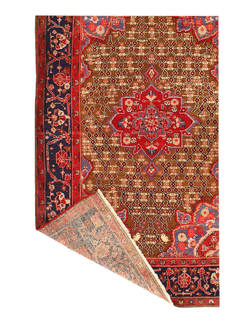 Brown Persian Hamadan 4'1''X 8'3''