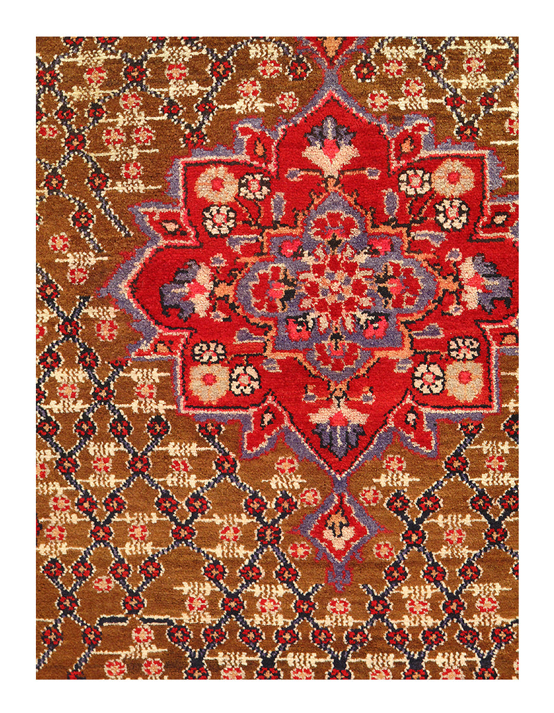 Brown Persian Hamadan 4'1''X 8'3''