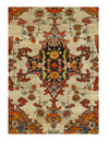 Ivory Persian Tabriz Design Haji Jalili 4'3'' X 5'9''