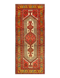 Rust Antique Persian Sarab 3'5" X 8'