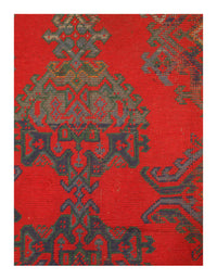 Red Antique Turkish Oushak 7'3'' X 17'8''