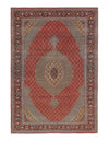 Rust Persian Tabriz Design silk & wool 6'.6'' X 9'.9''