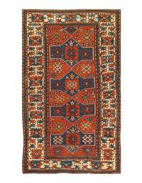 Rust Antique Russain Kazak 5' 1'' X 8' 5''