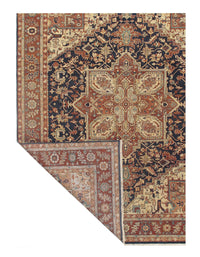 Navy Persian Serapi design rug 8'8'' X 11'4''