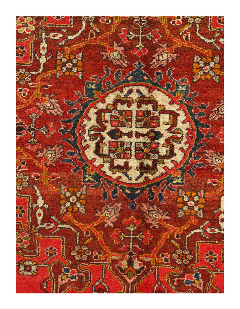 Rust Persian Antique Tafrish rug 4'.4'' x 6'7''