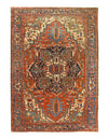 Rust Persian Antique Serapi 8' 1'' X 11' 5''