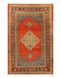 Rust Persian Antique Bidjar 7' X 11'.6''