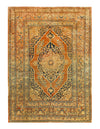 Rust Persian Antique Tabriz Design 4'1'' X 5'6''