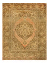 Light Brown Persian Antique Tabriz Design 9'.3'' X 11'.6''