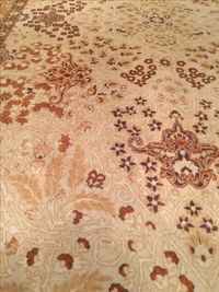 Beige fine Amritsar design rug 4'7'' X 7'6''