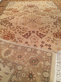 Beige fine Amritsar design rug 4'7'' X 7'6''