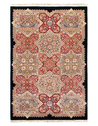 Multi color Tabriz Design design rug 4'8'' X 7'2''