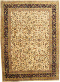 Beige Fine Tabriz Design 9' X 12'