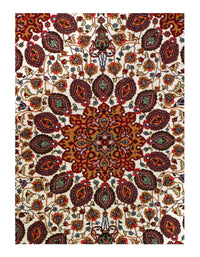 Ivory Persian Tabriz Design 3' X 5'