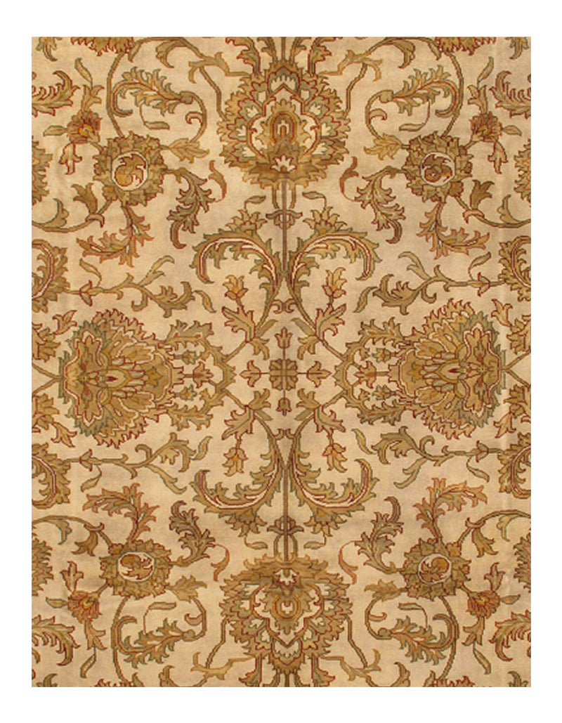 Ivory Fine Persian Tabriz Design design rug 8' X 10'