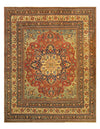 Rust Persian Antique Mashad Dorokhsh 10' X 13'