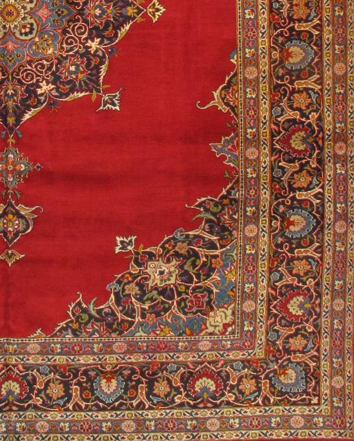 Red Persian Kashan 10'11'' X 14'2''