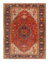 Rust Persian Antique Heriz 9'4'' x 12'.11''