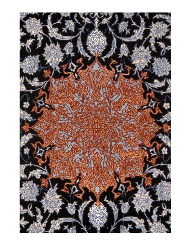 Navy Persian Isfahan 3'6" X 6'