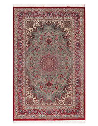 Light Green Persian Isfahan S/W 5' X 8'