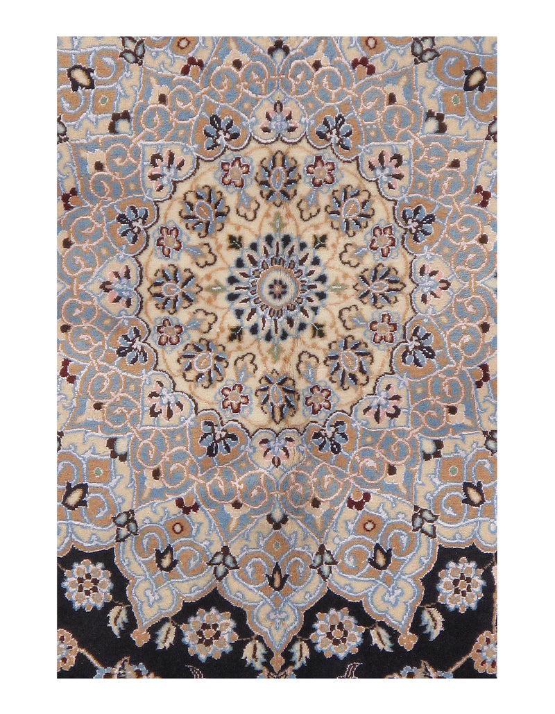 Navy Persian Nain 6 LA 7' X 9'