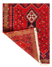 Red Persian Afshar Rug 5' X 6'.2''