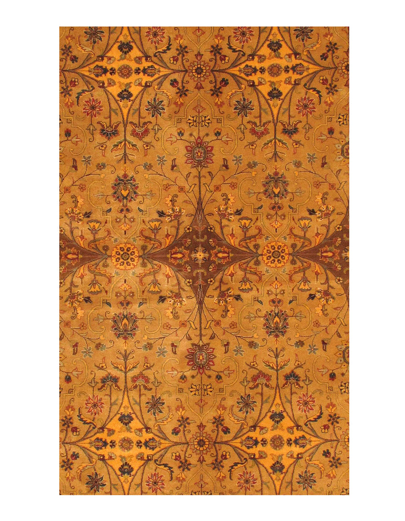 Brown Fine Persian Tabriz Design Design Runner 5'11'' X 11'6''