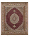 Red Persian Tabriz Design silk & wool 8'1'' X 10'