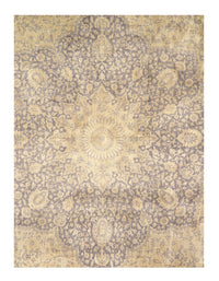 Beige Fine Turkish Antique Tabriz Design 12' X 19'2''