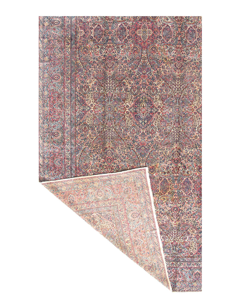 Beige Persian Antique Kerman 10'11 X 19'1''