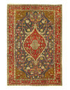 Gray Turkish Antique Tabriz Design 4'5'' X 6'5''