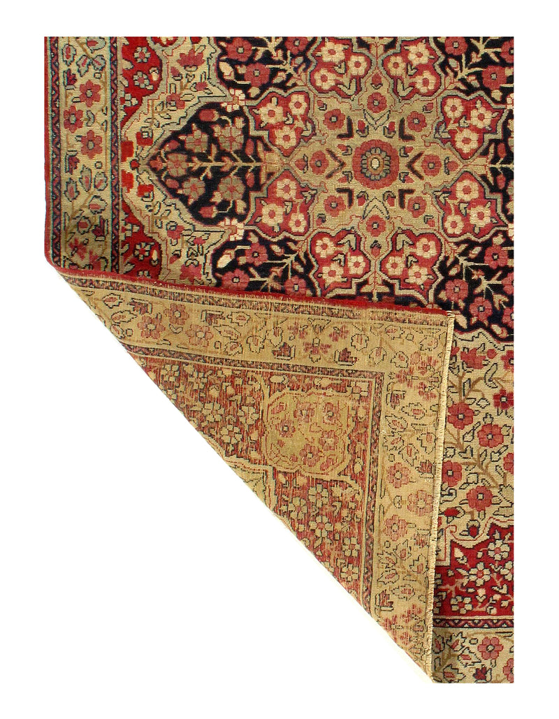 Beige Persian Antique Kermanshah 4'2'' X 6'3''