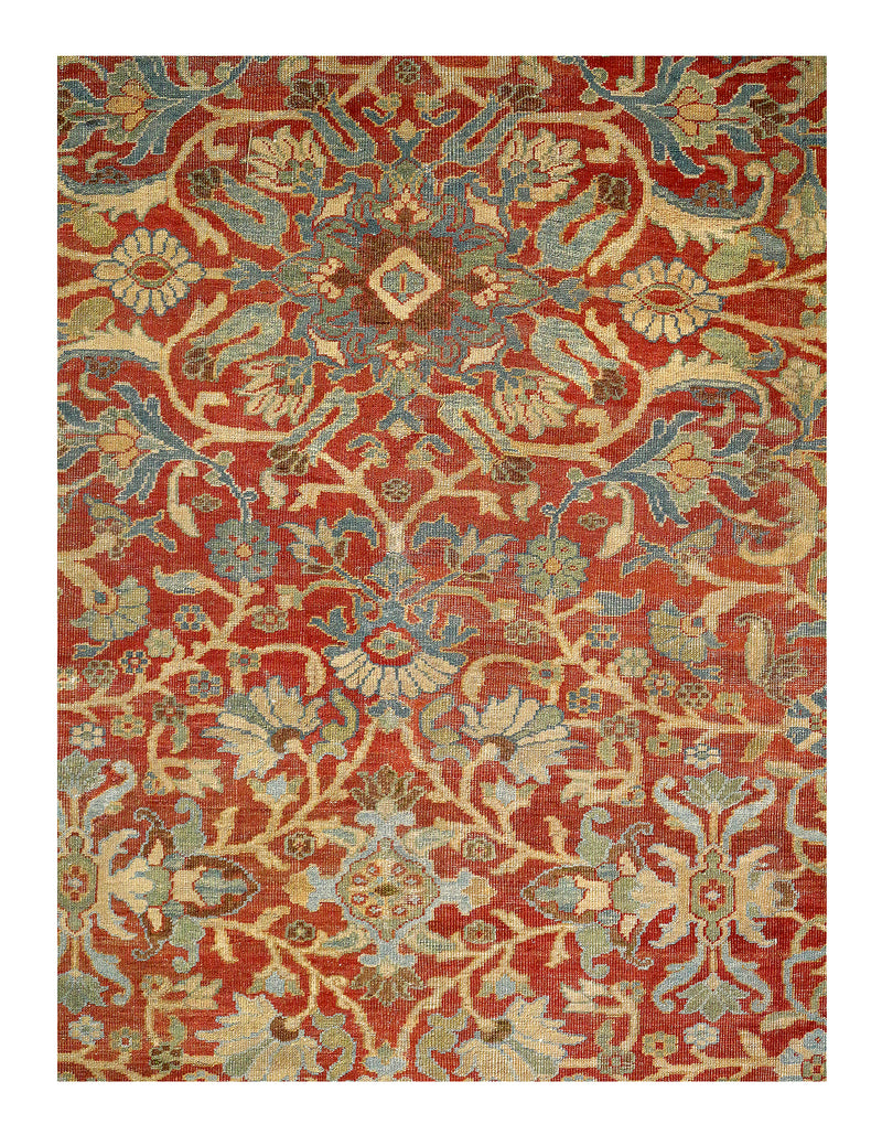 Rust Antique Persian Sultanabad 12' X 18'2"