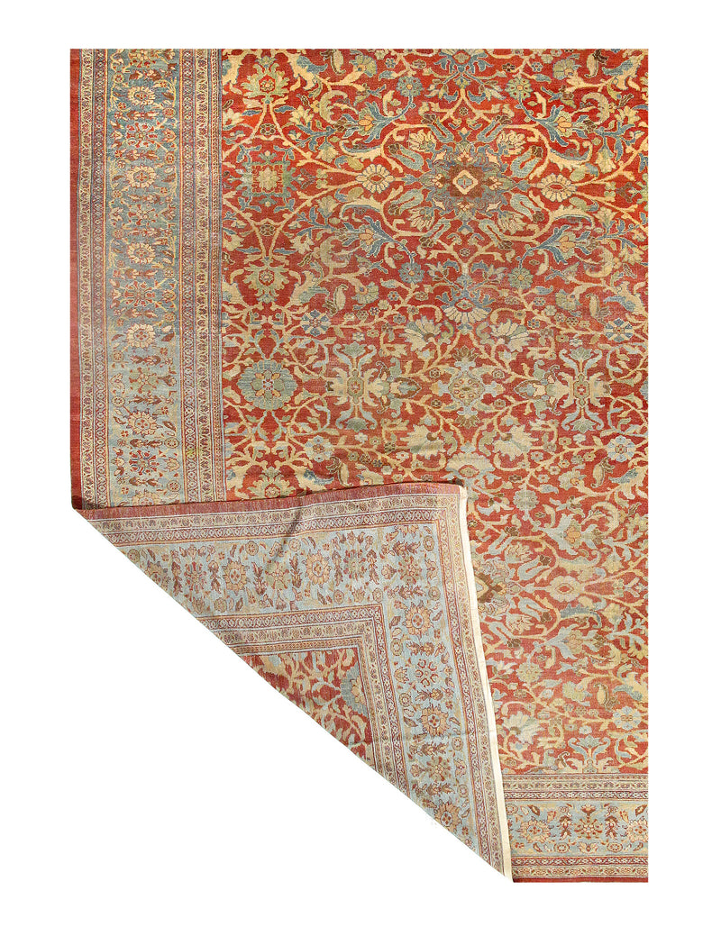 Rust Antique Persian Sultanabad 12' X 18'2"