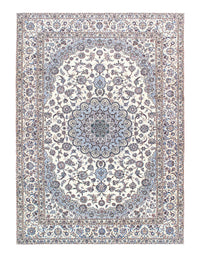 Fine Persian Nain 6-Lines Lamb's Wool & Silk Rug - 8'2" X 11'6"